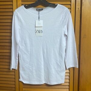 Zara Nice tee long sleeve nice round neck